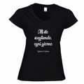 Mi sto scegliendo ogni giorno T-Shirt Donna Scollo V Spazio Calmo