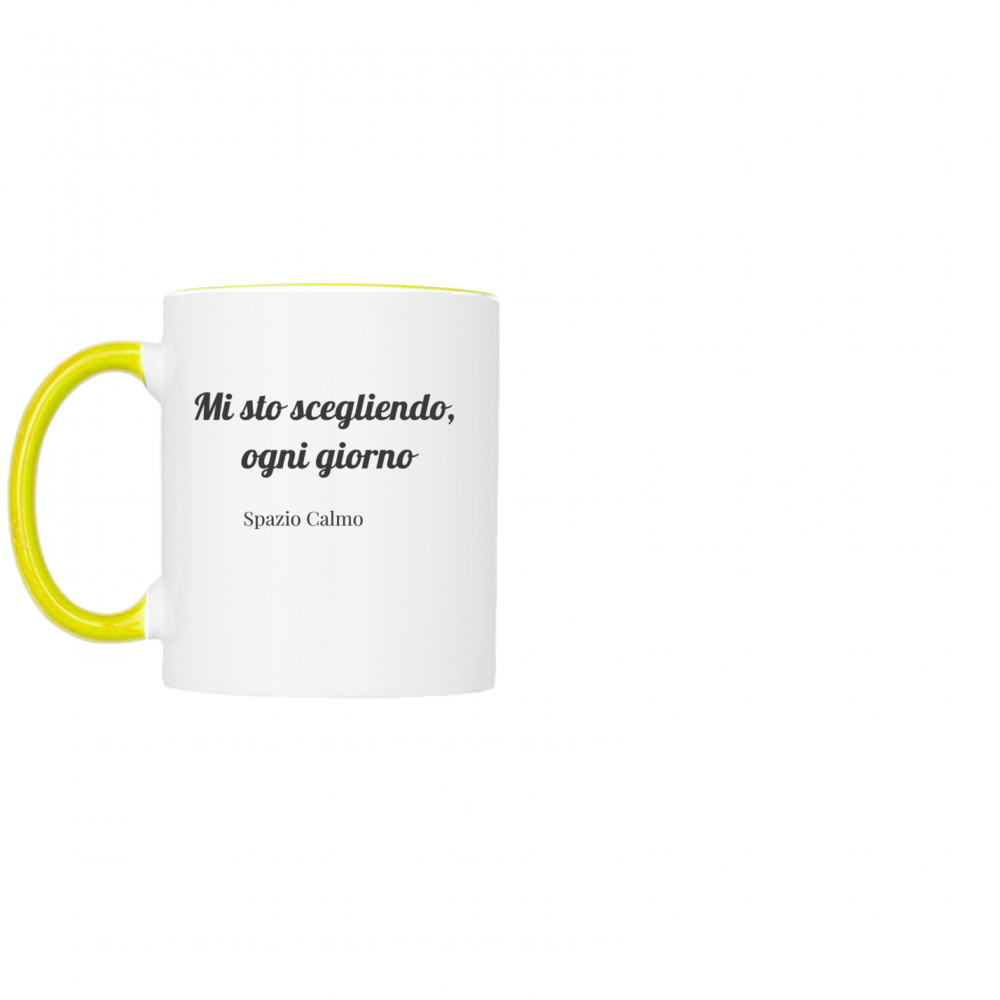 Mi sto scegliendo ogni giorno Tazza bicolore Spazio Calmo