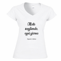Mi sto scegliendo, ogni giorno T-Shirt Donna Scollo V Spazio Calmo