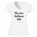 Non devo trattenere tutto T-Shirt Donna Scollo V Spazio Calmo
