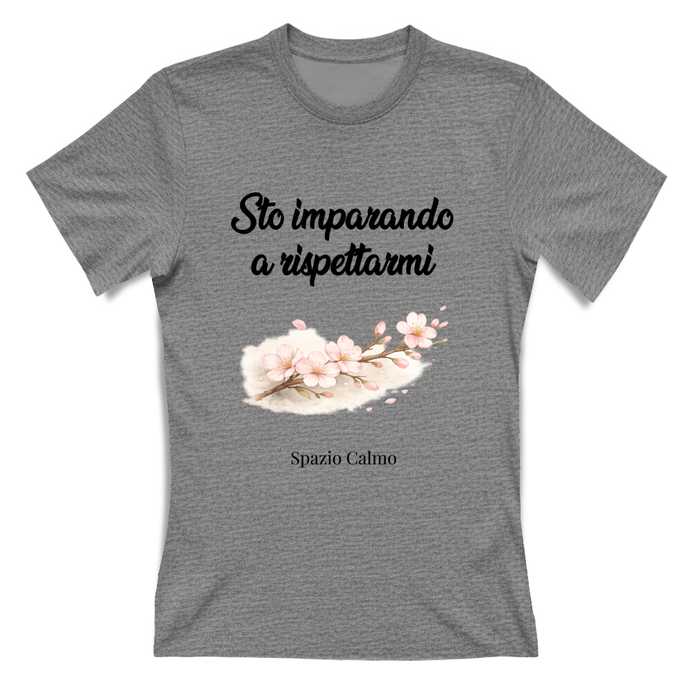 Sto imparando a rispettarmi T-shirt Donna Spazio Calmo