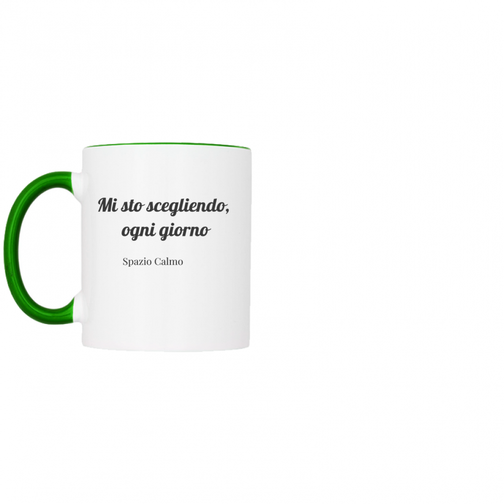 Mi sto scegliendo ogni giorno Tazza bicolore Spazio Calmo