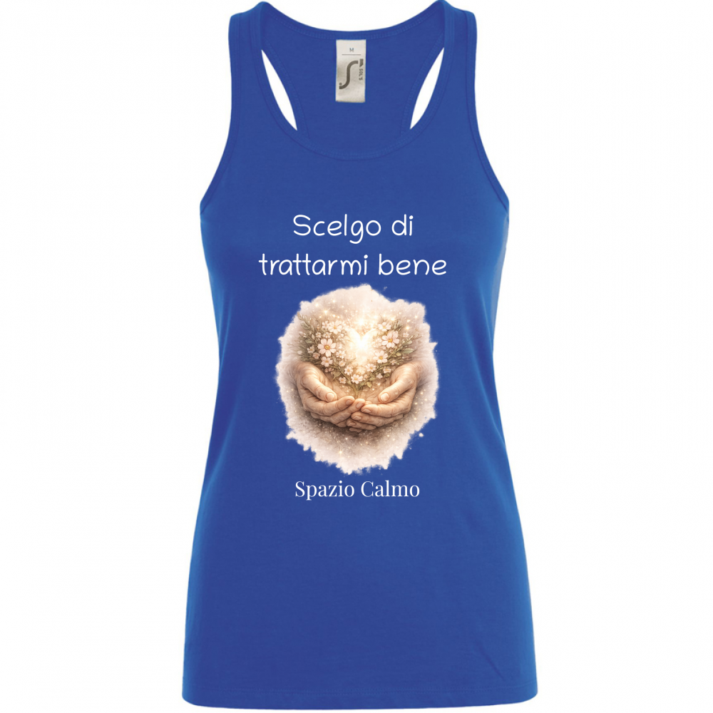 Scelgo di trattarmi bene Canotta Donna Spazio Calmo