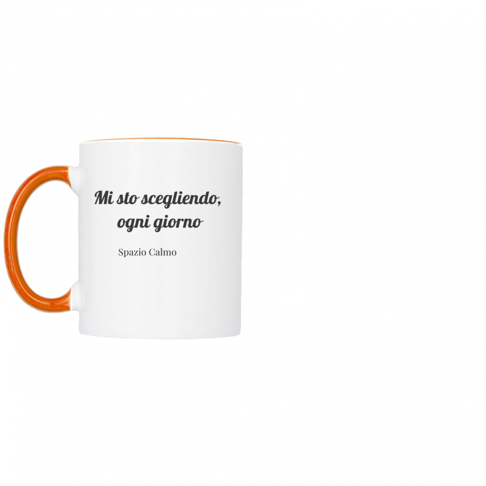Mi sto scegliendo ogni giorno Tazza bicolore Spazio Calmo