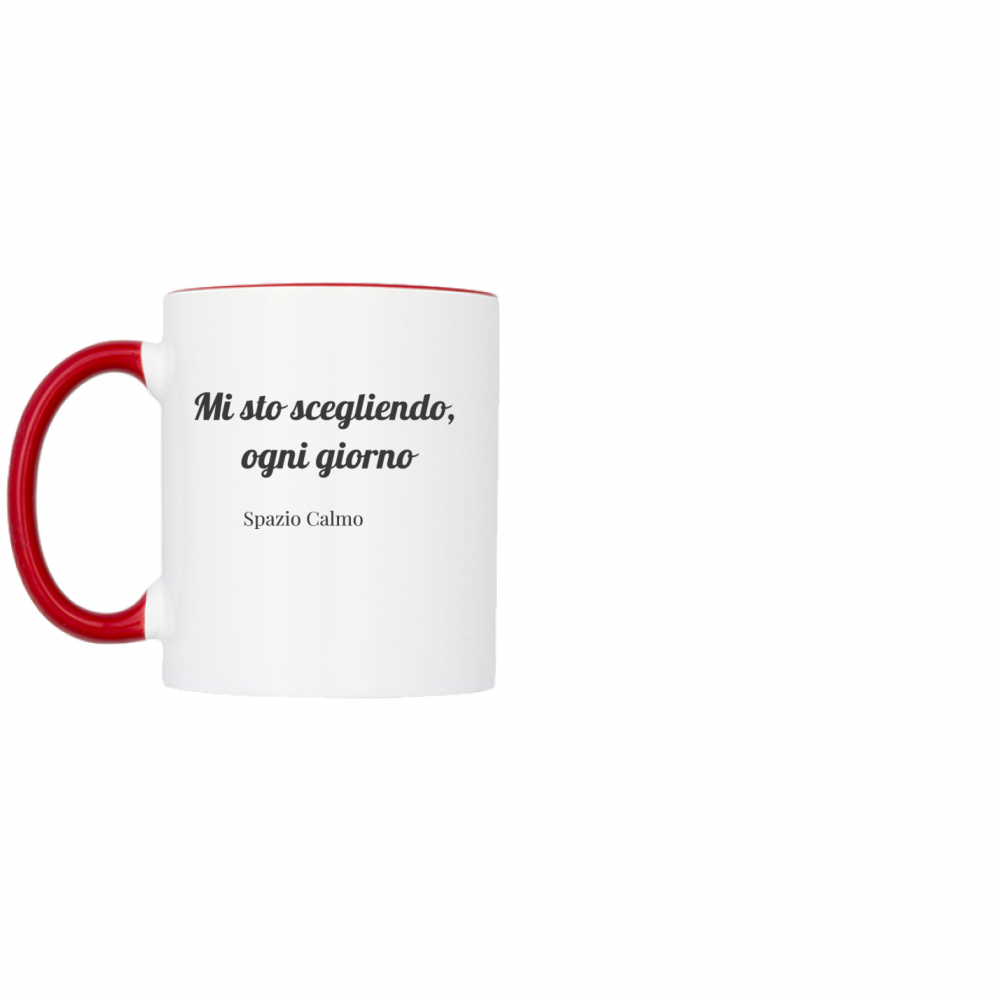 Mi sto scegliendo ogni giorno Tazza bicolore Spazio Calmo