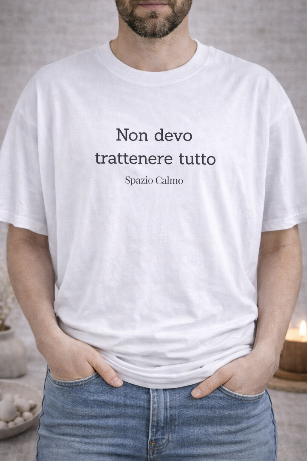 Non devo trattenere tutto T-Shirt Oversize Spazio Calmo