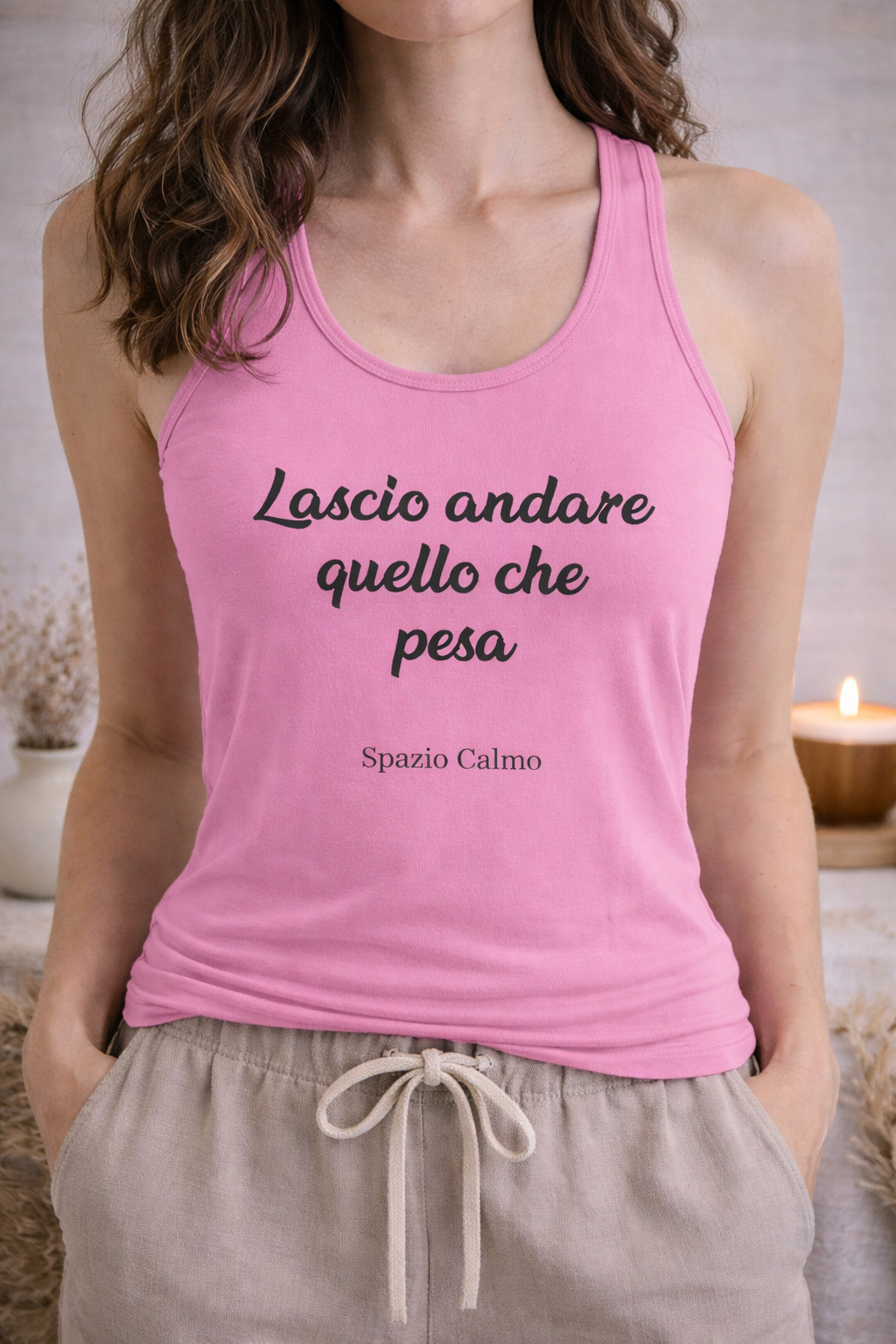 Lascio andare quello che pesa Canotta Donna Spazio Calmo