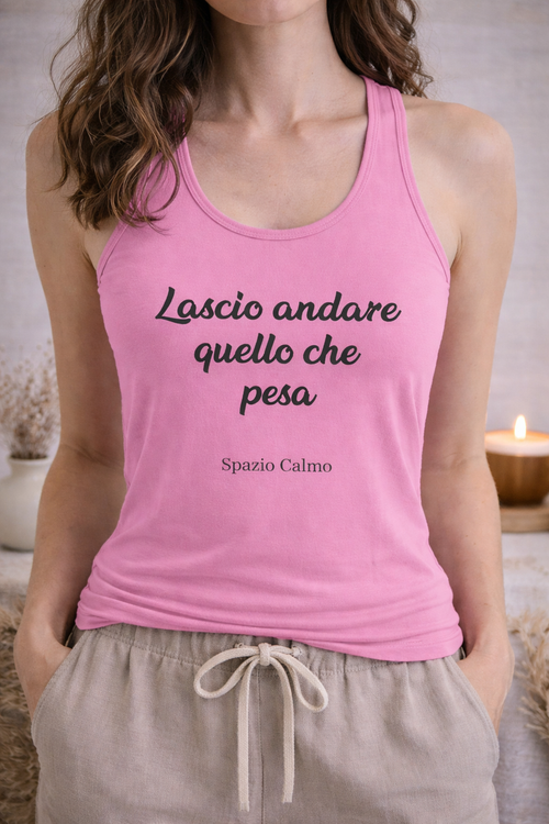 Lascio andare quello che pesa Canotta Donna Spazio Calmo