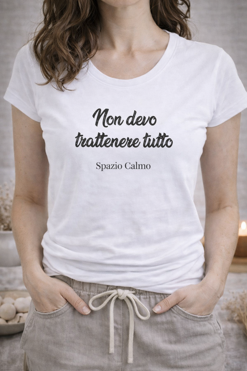 Non devo trattenere tutto T-Shirt Donna Fit Spazio Calmo