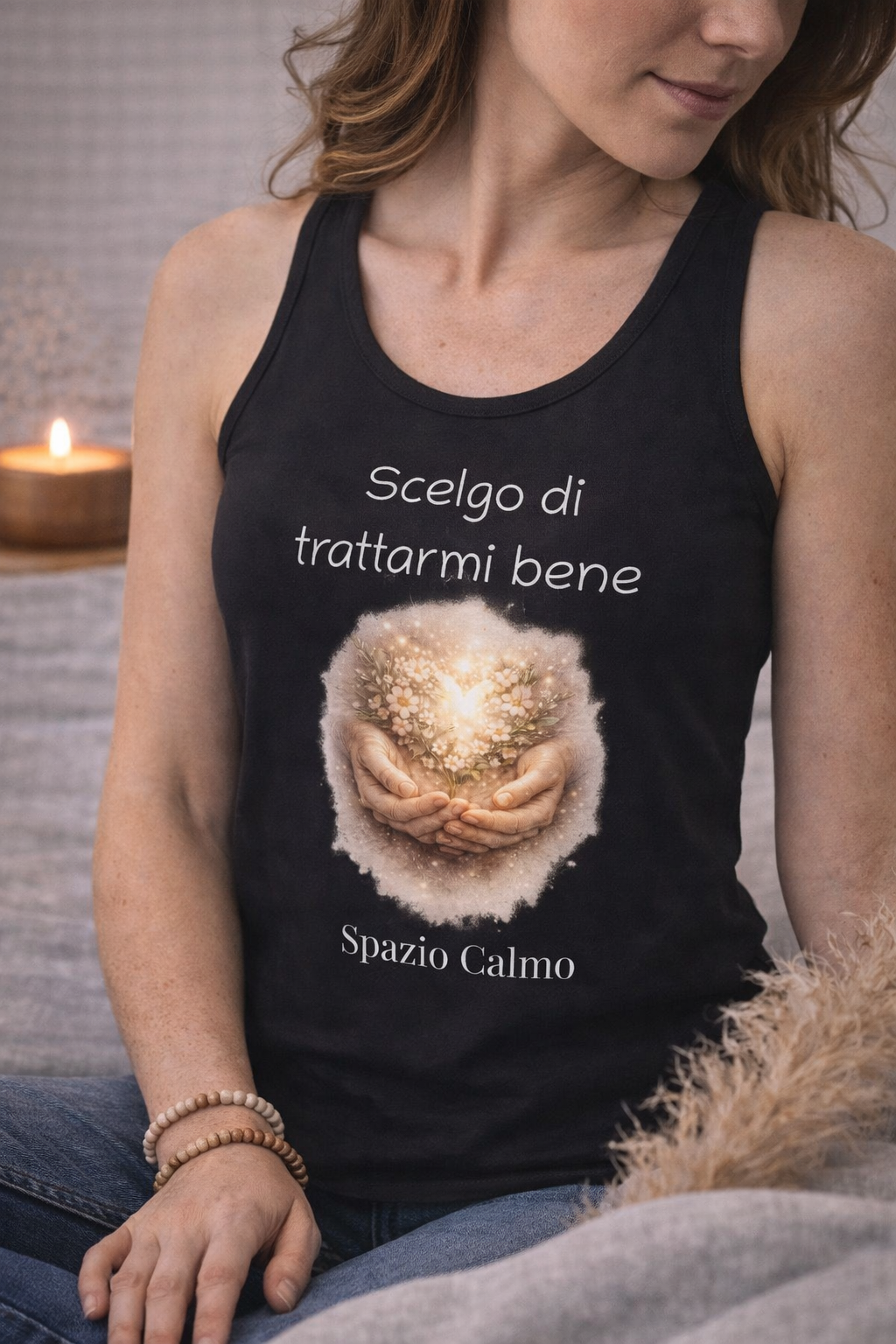 Scelgo di trattarmi bene Canotta Donna Spazio Calmo