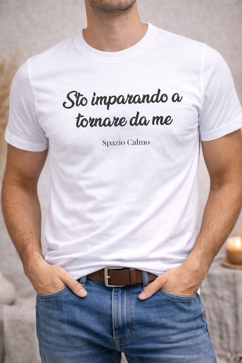 Sto imparando a tornare da me T-Shirt Uomo Spazio Calmo